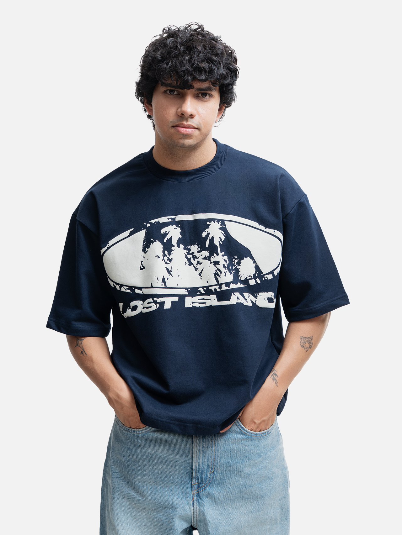 Lost Island Short Sleeve T-Shirt - Navy