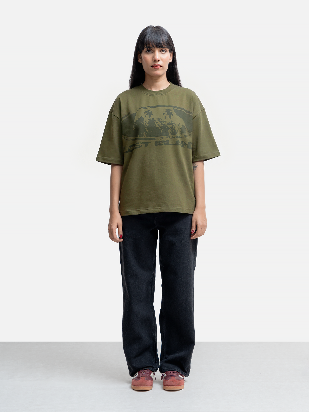 Lost Island Short Sleeve T-Shirt - Olive
