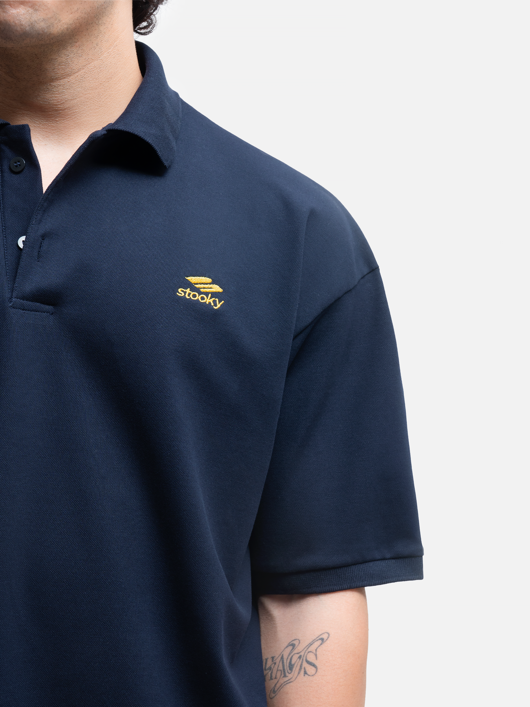 Origin Polo Short Sleeve T-shirt - Navy