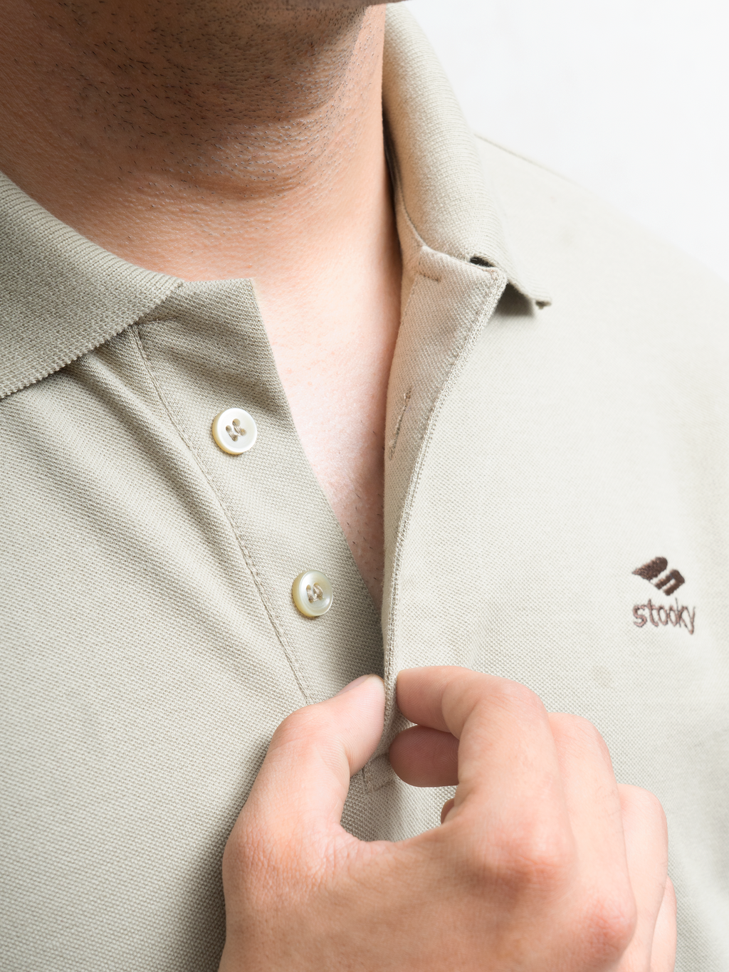 Origin Polo Short Sleeve T-shirt - Sediment Green