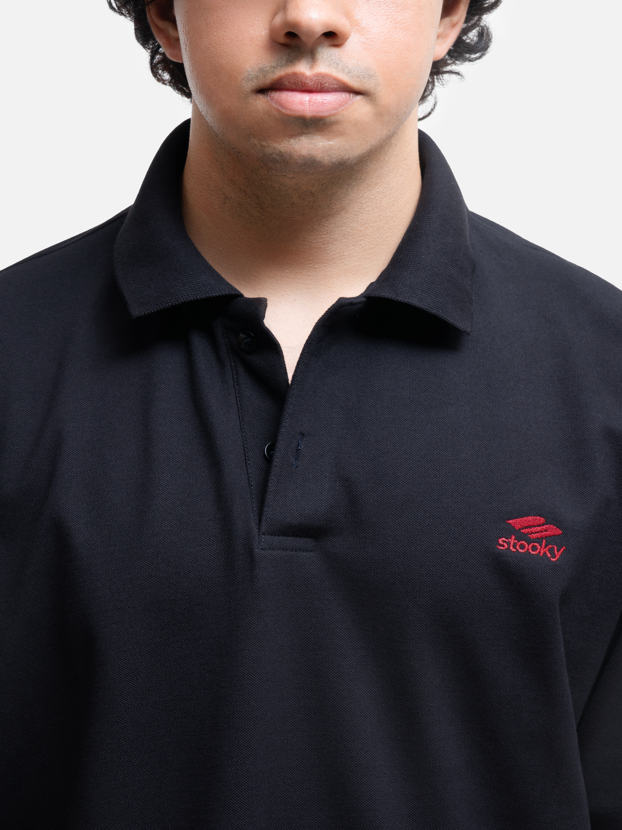 Origin Polo Short Sleeve T-shirt - Black