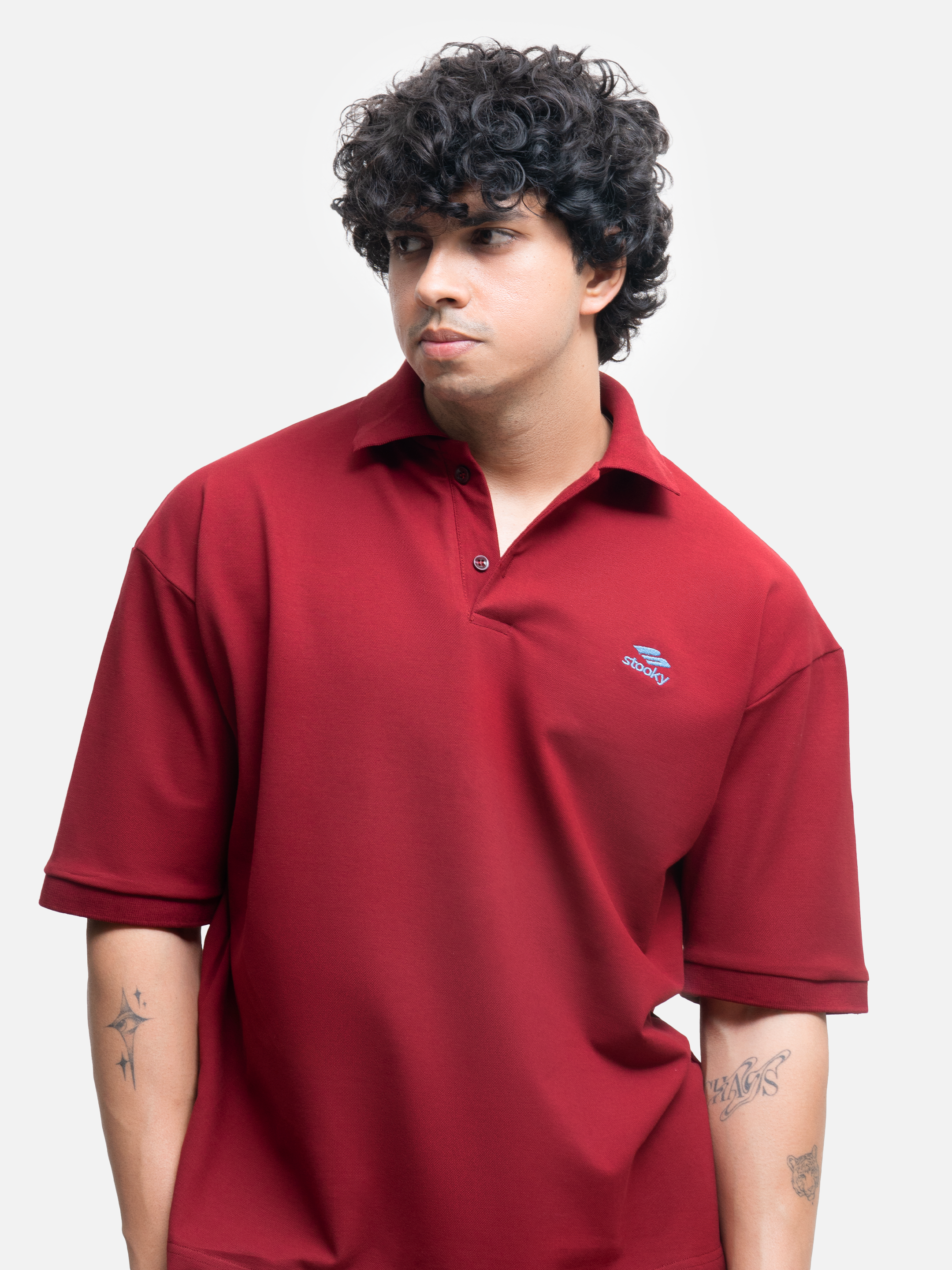 Origin Polo Short Sleeve T-shirt - Maroon