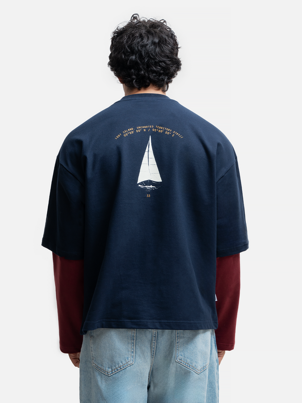 Uncharted LongSleeve Tshirt - Navy [unisex]