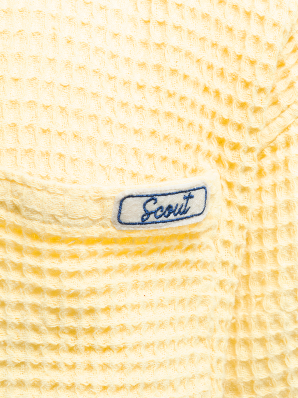 Waffled pocket Shirt - Butter Yellow