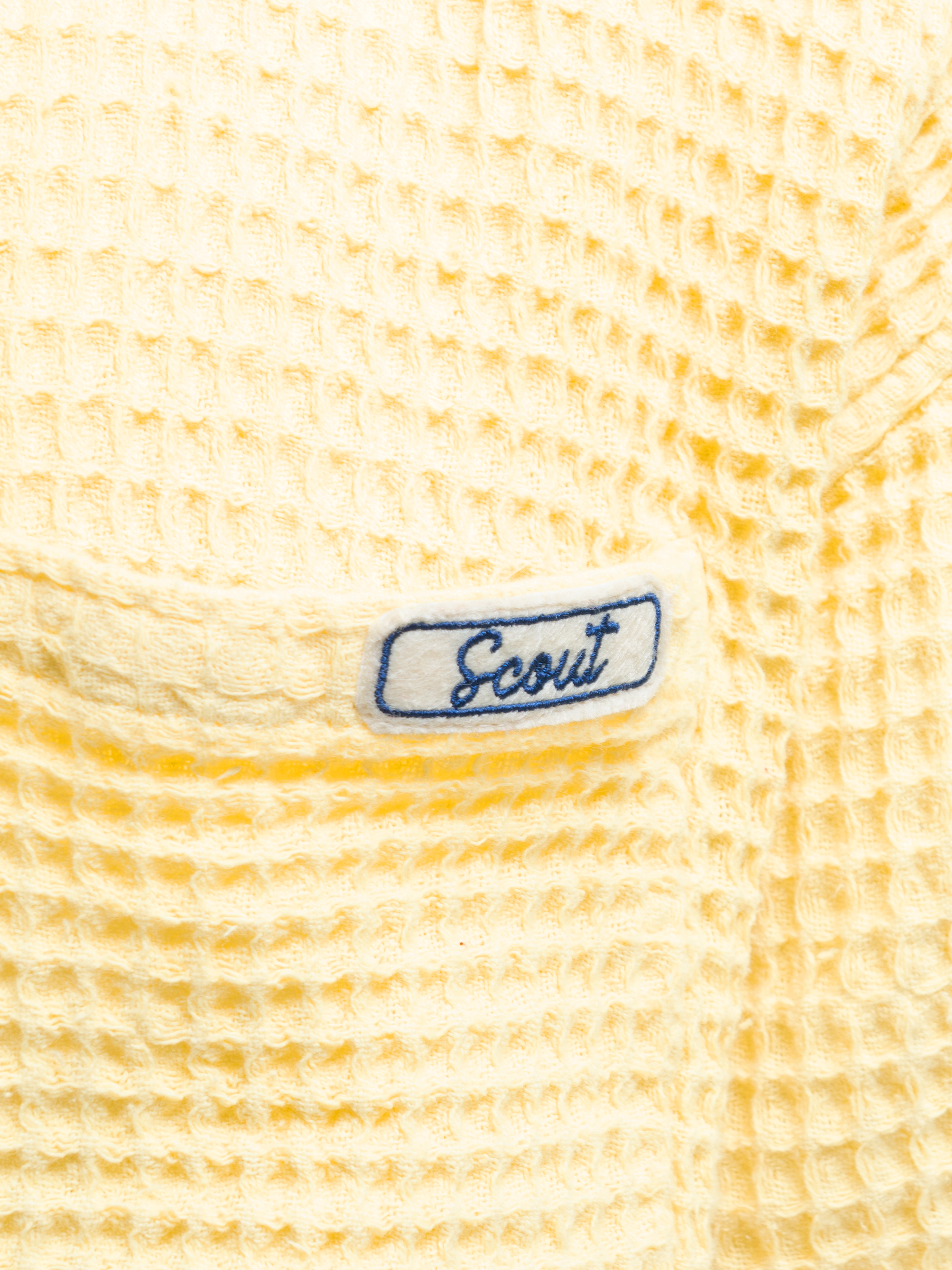 Waffled pocket Shirt - Butter Yellow