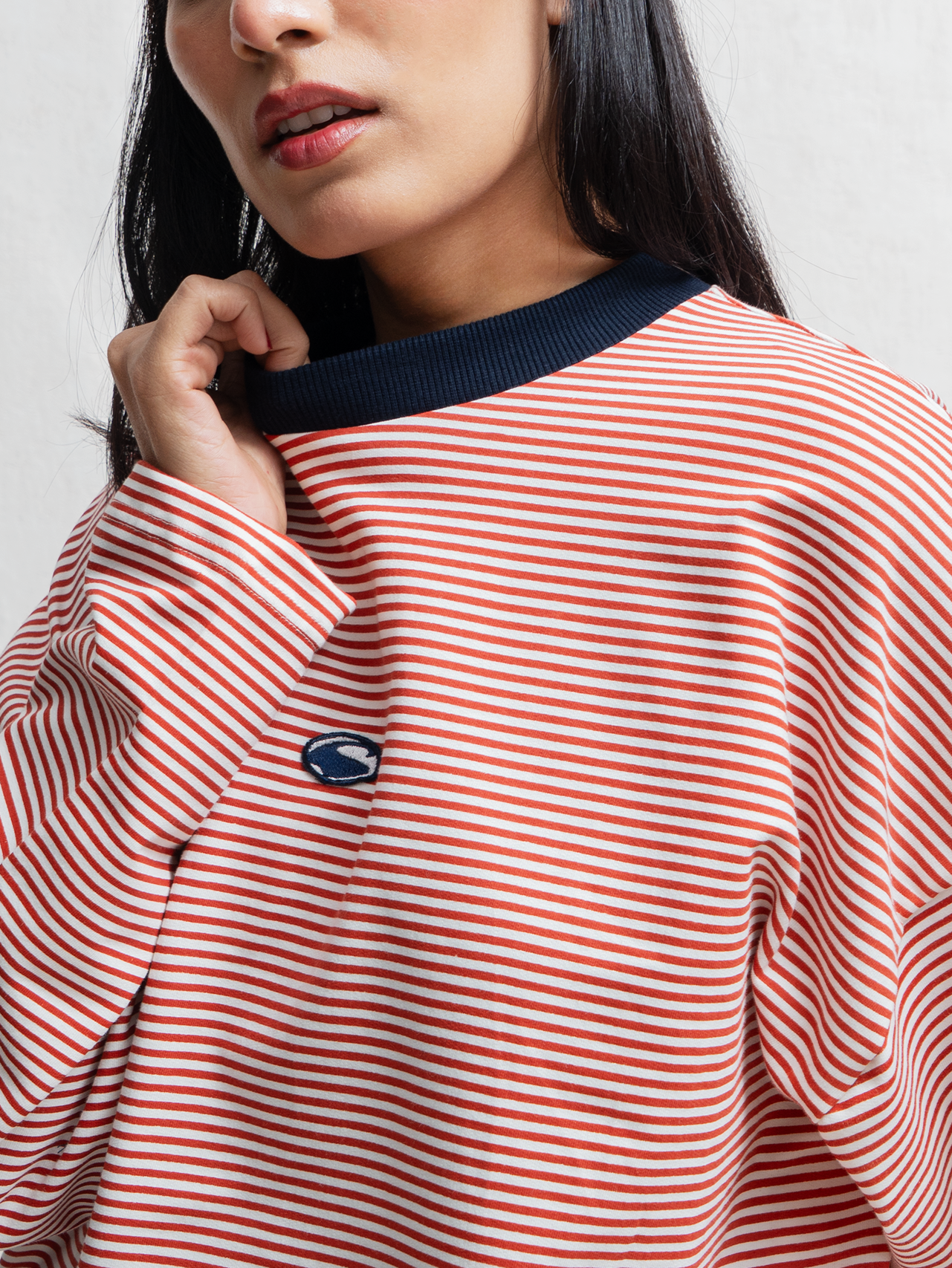 Logo Patch Longsleeve T-Shirt - Red