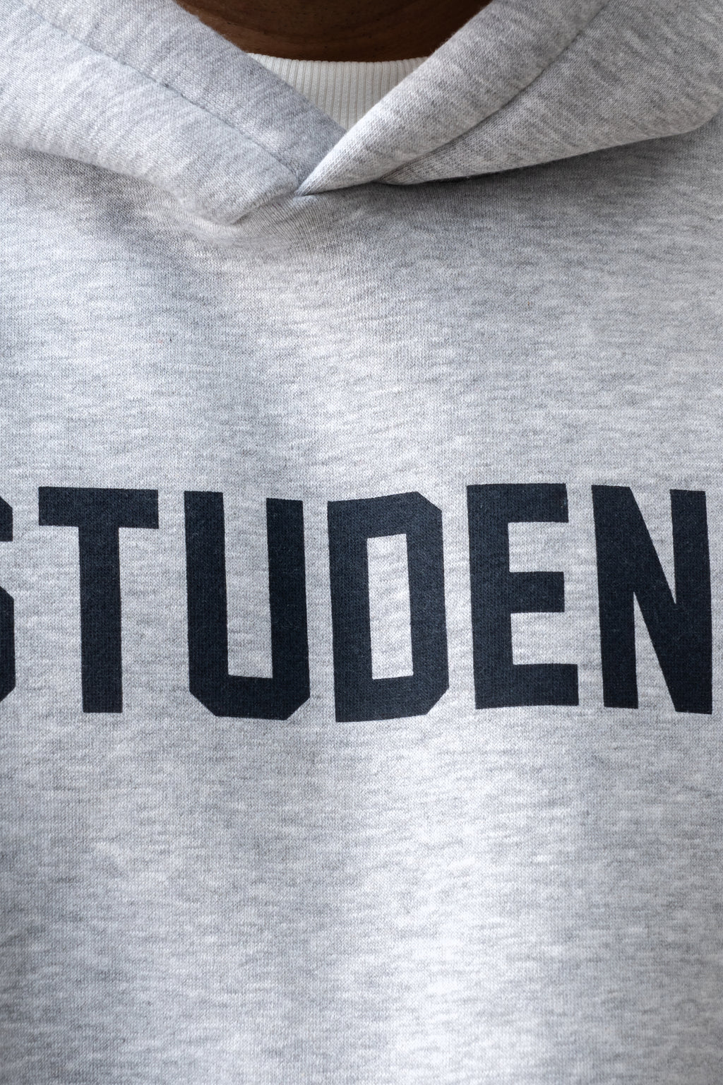 College Crew Hoodie – Grey Marl