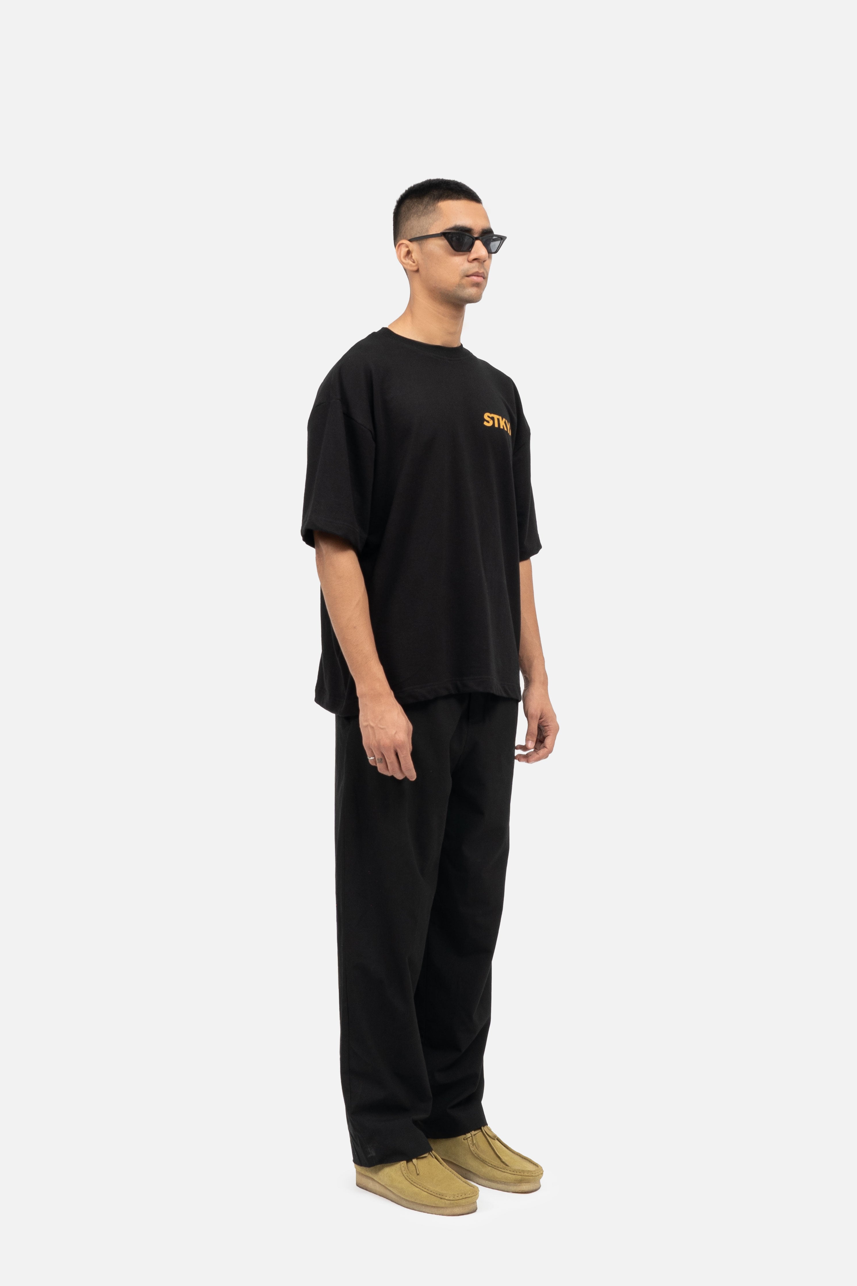 Crab crew tee - Black (Unisex)
