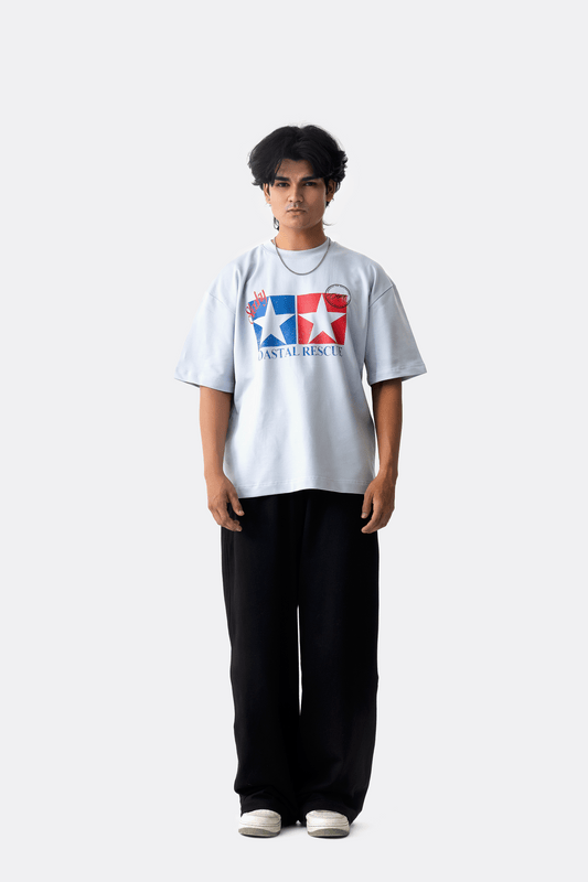 Beach Patrol T-Shirt - Pale Blue