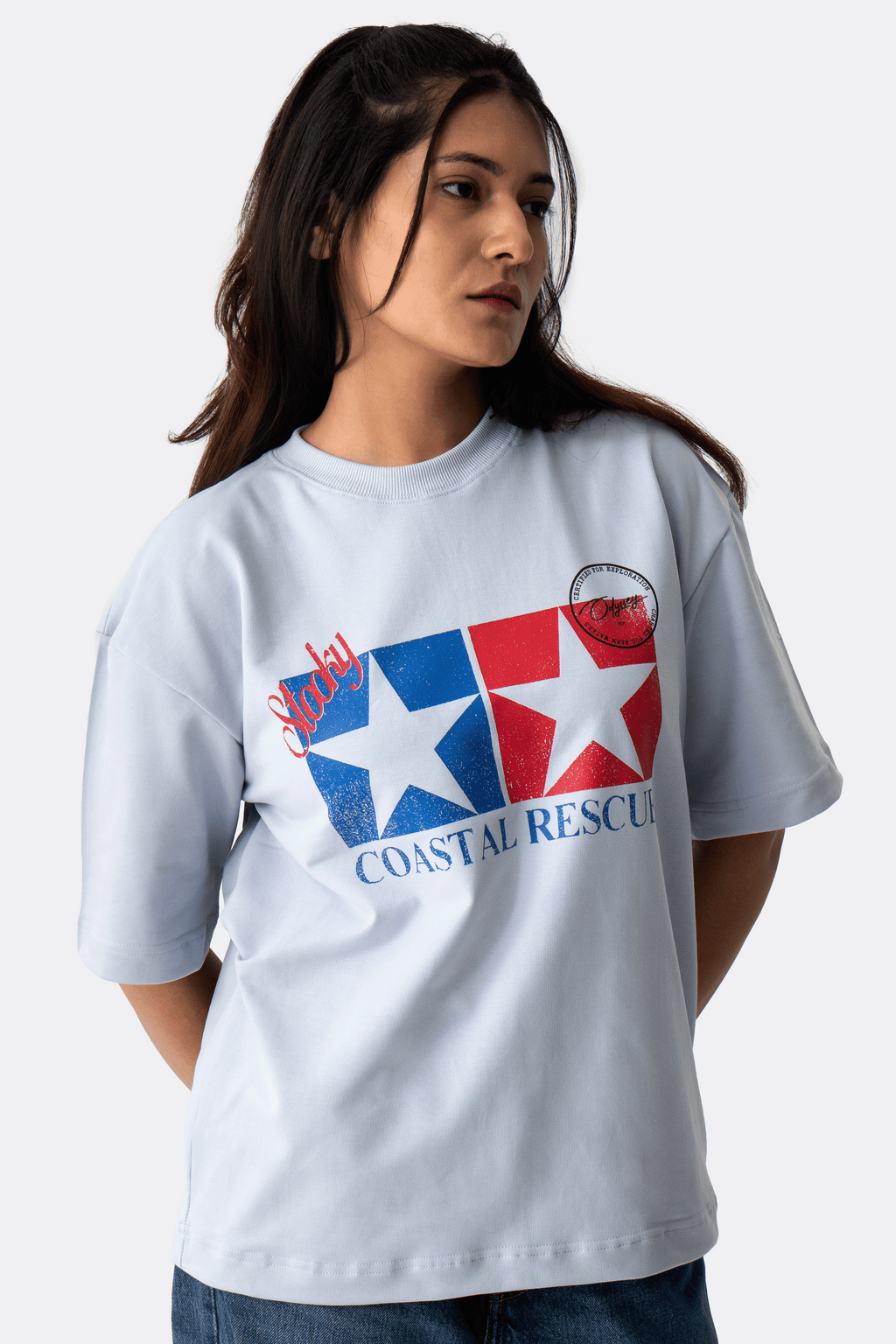 Beach Patrol T-Shirt - Pale Blue