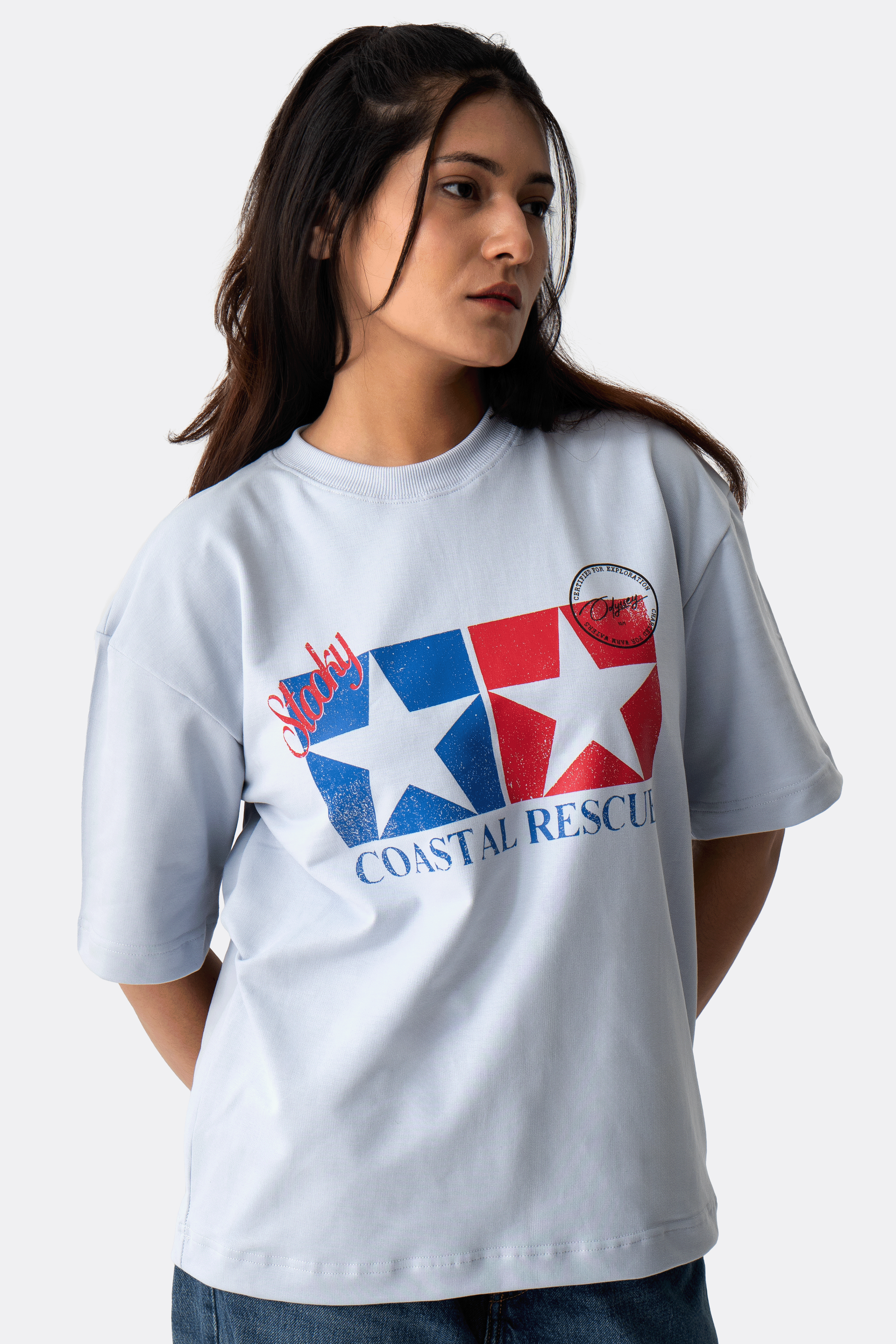Beach Patrol T-Shirt - Pale Blue