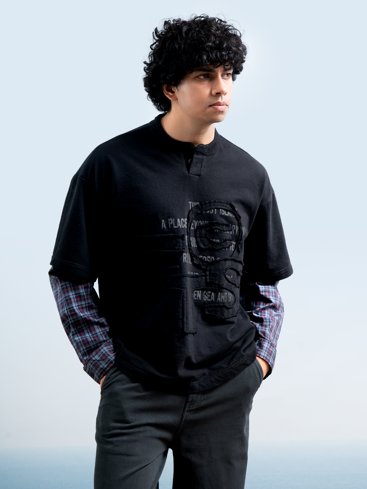 Field Issue Henley- Black