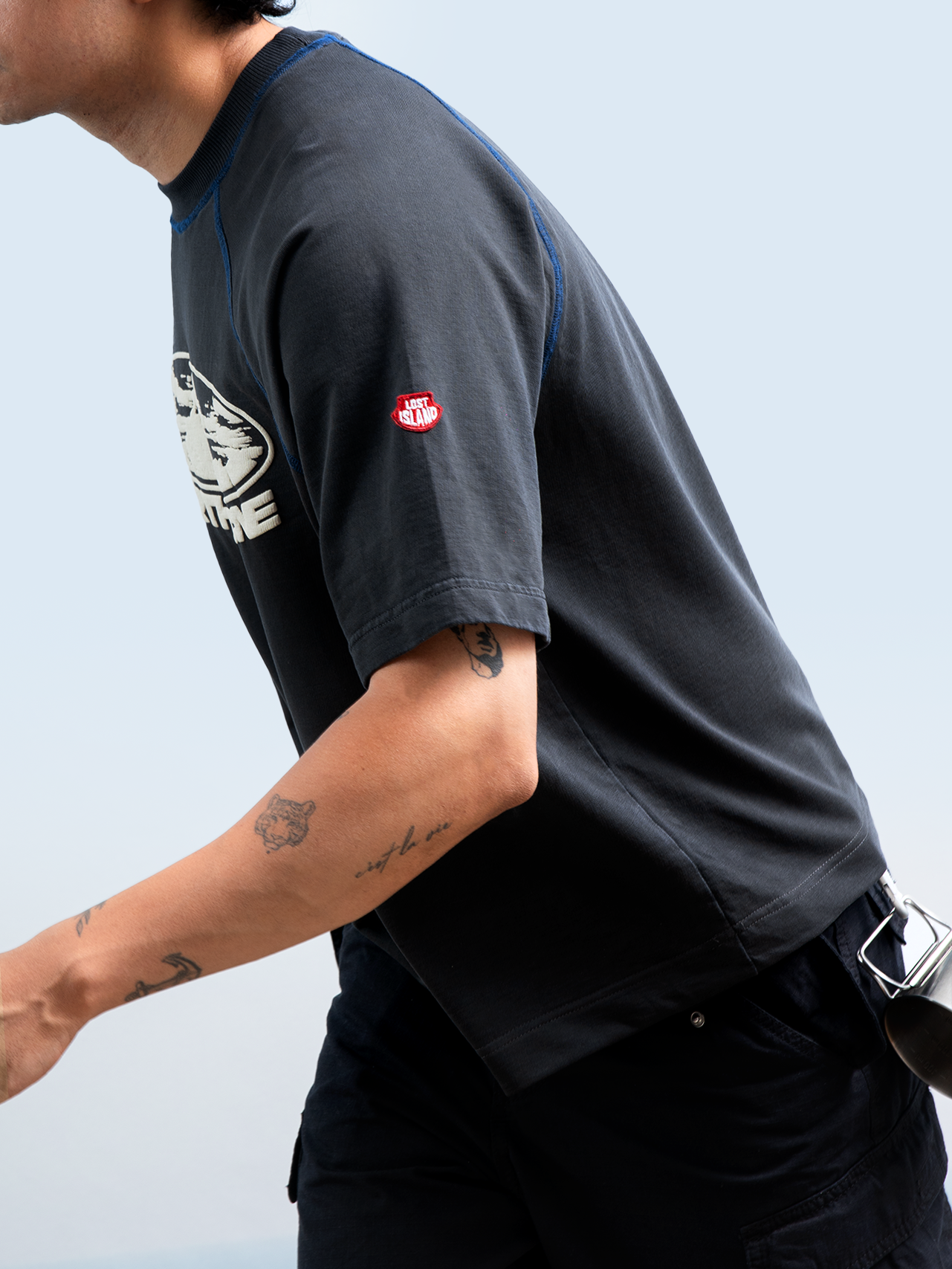 Eart Acne Short Sleeve - Washed Black