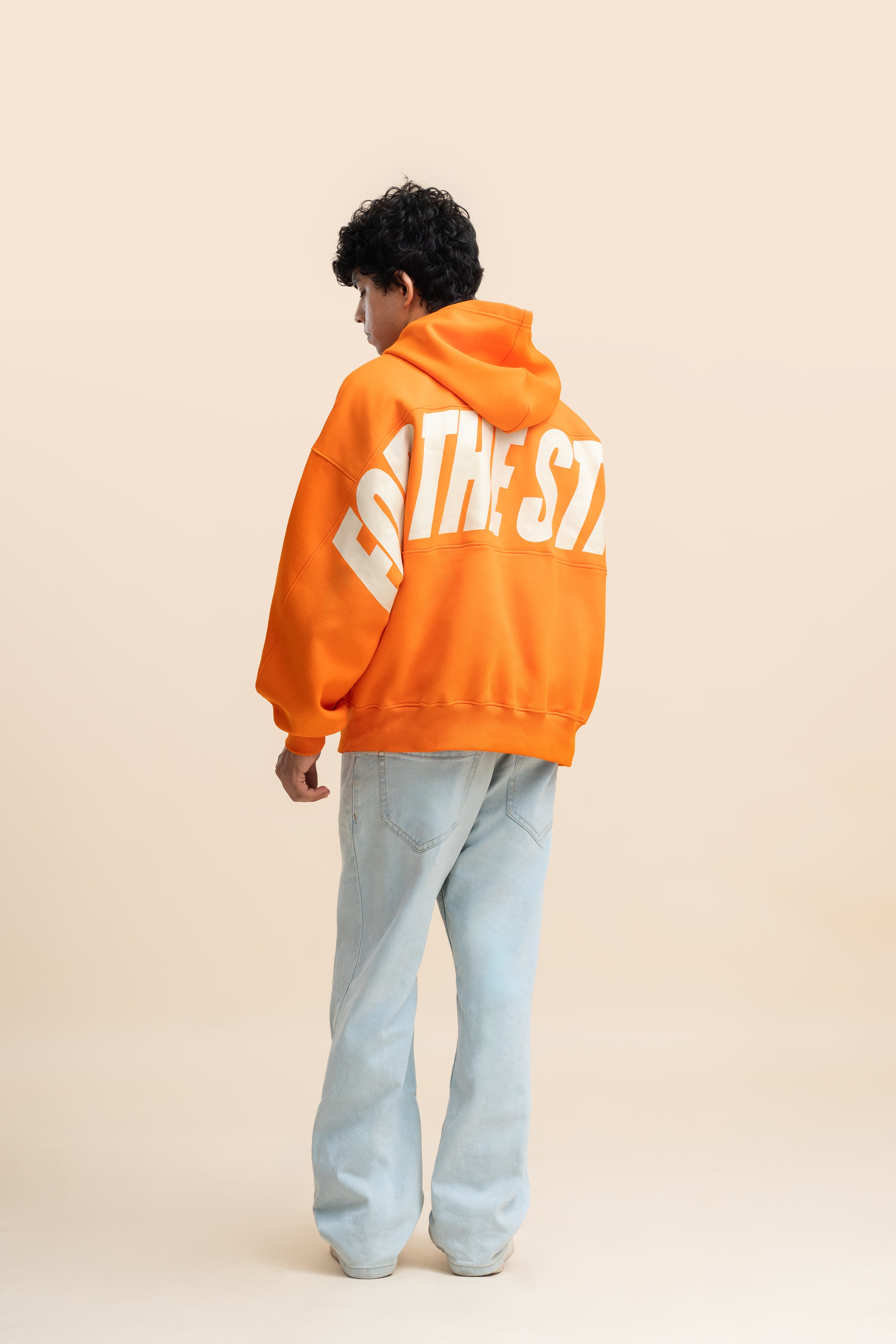 For the stars hoodie- Tangerine