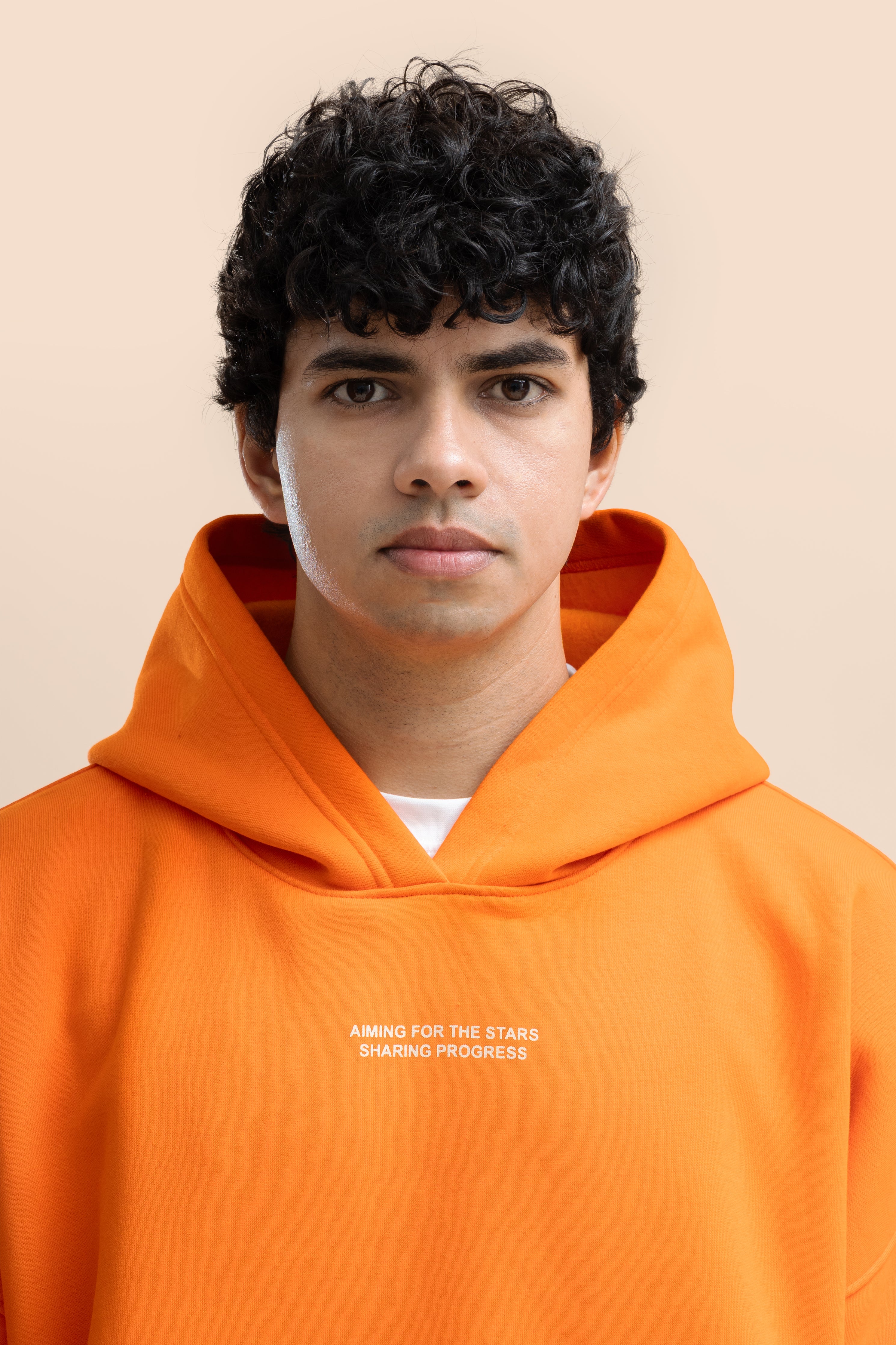 For the stars hoodie- Tangerine