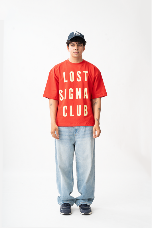 Lost Signal Club T-Shirt- Red
