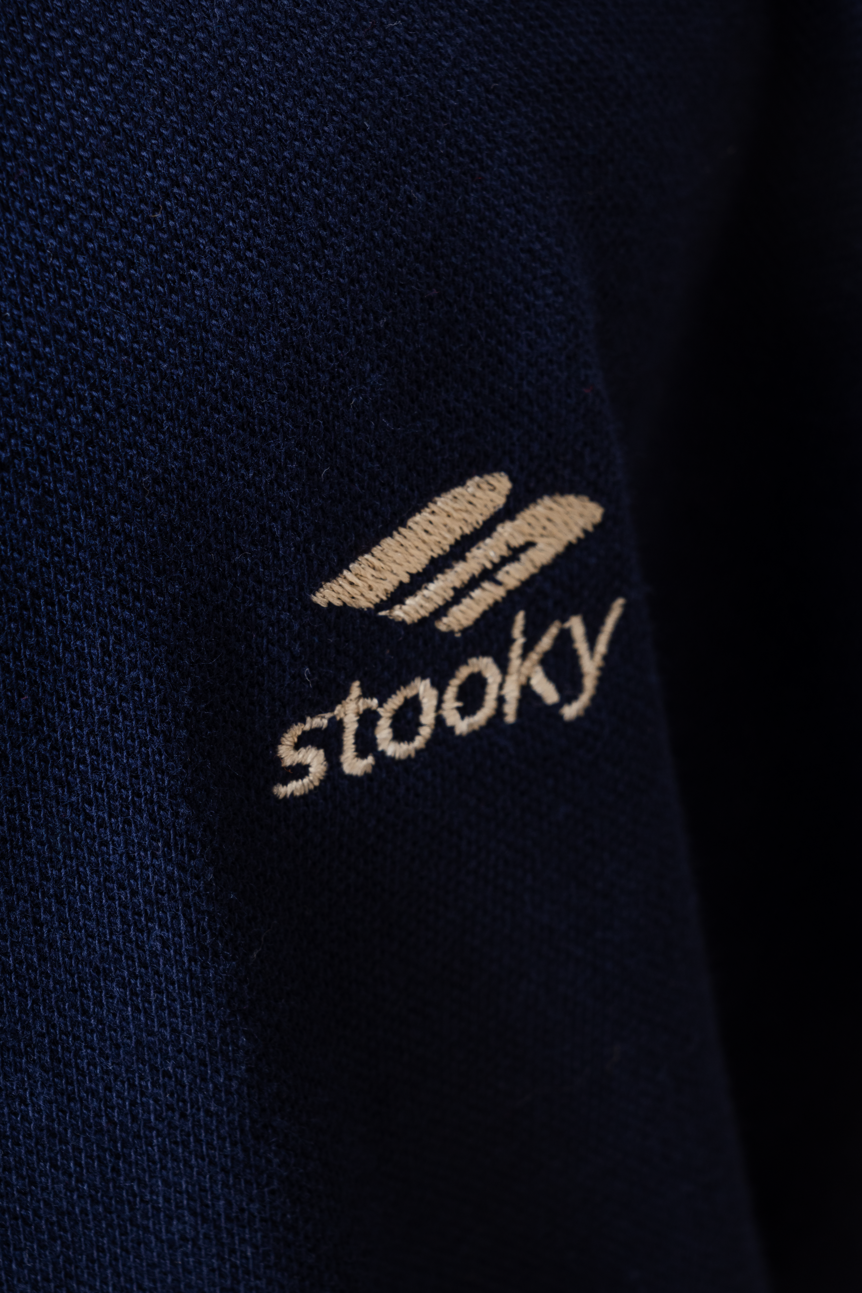 Everyday cropped polo- Navy