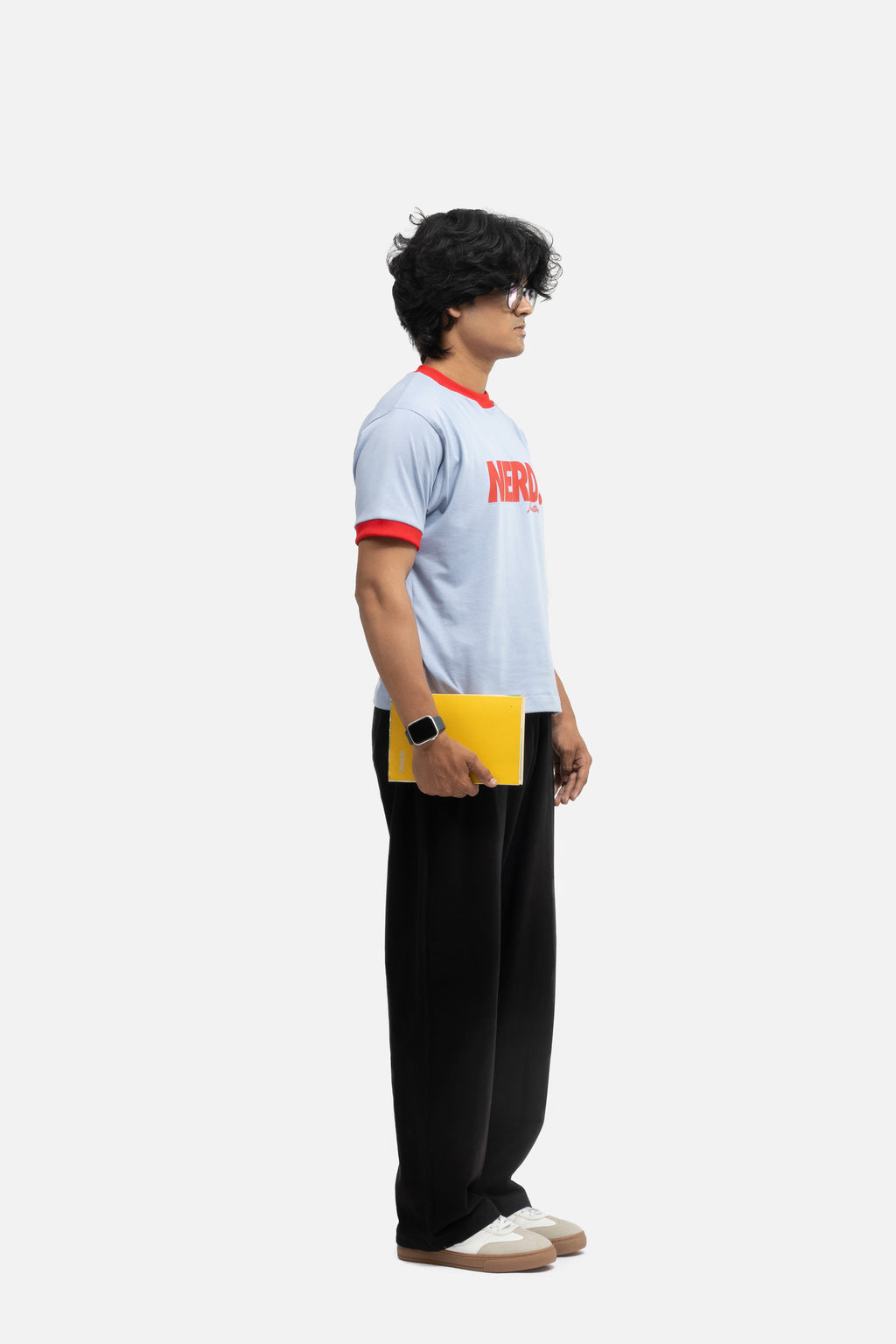 Slim fit Nerd Newton tee - Sky (Unisex)