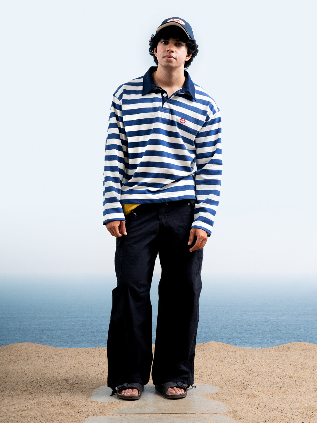 Rugby Patch Longsleeve - Off White/Ink
