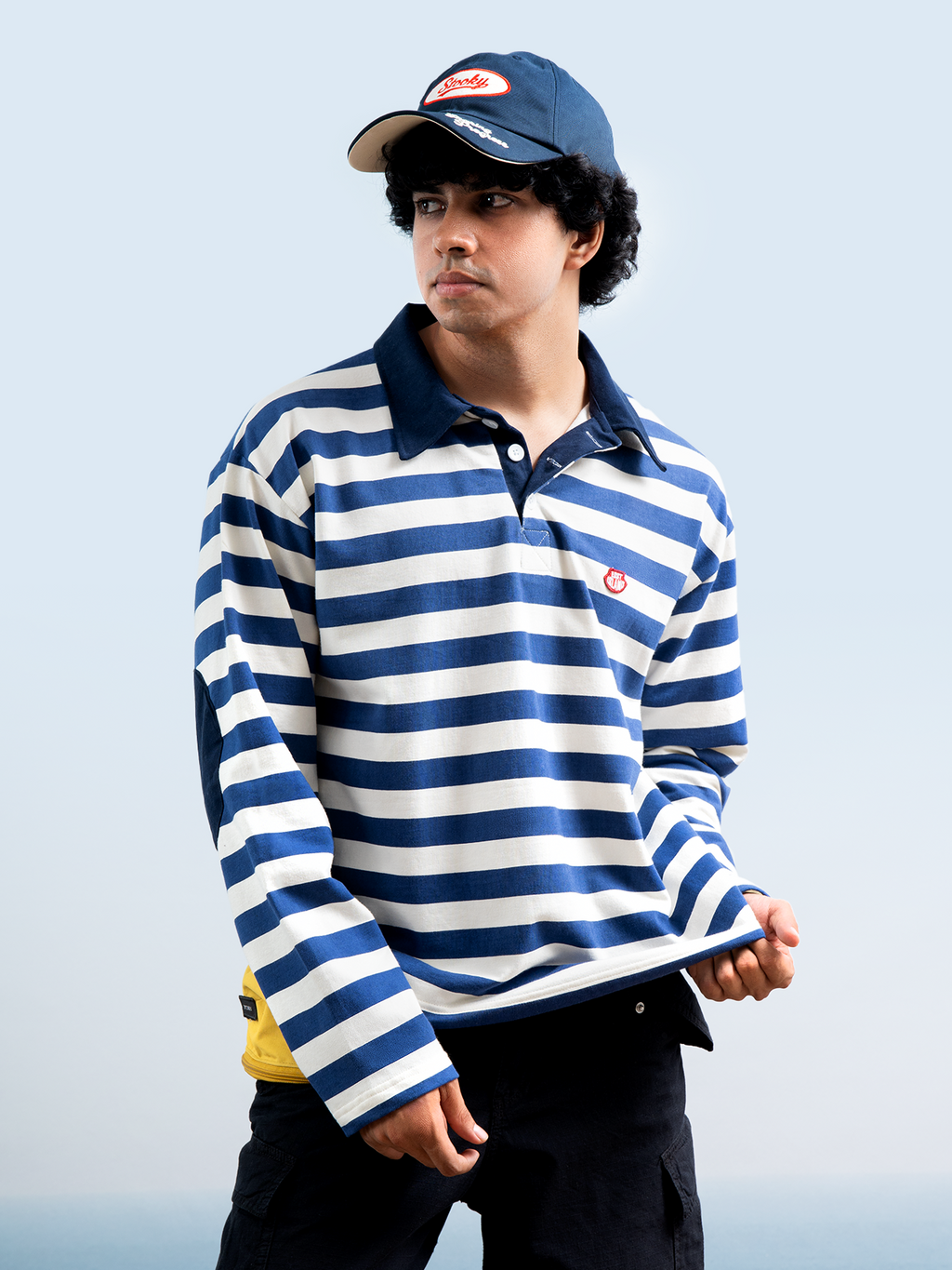 Rugby Patch Longsleeve - Off White/Ink