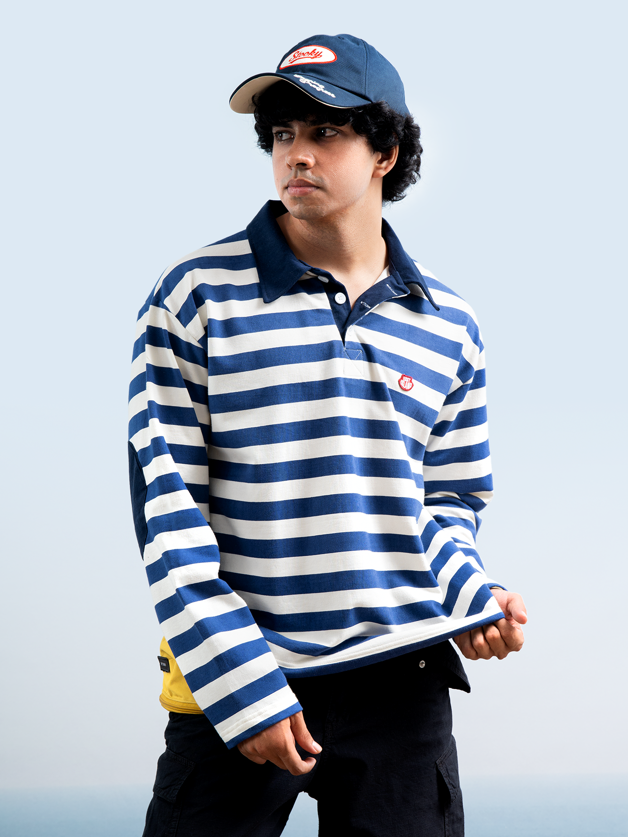 Rugby Patch Longsleeve - Off White/Ink