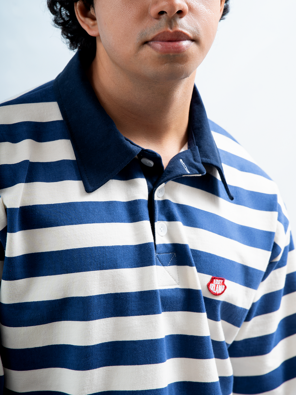 Rugby Patch Longsleeve - Off White/Ink