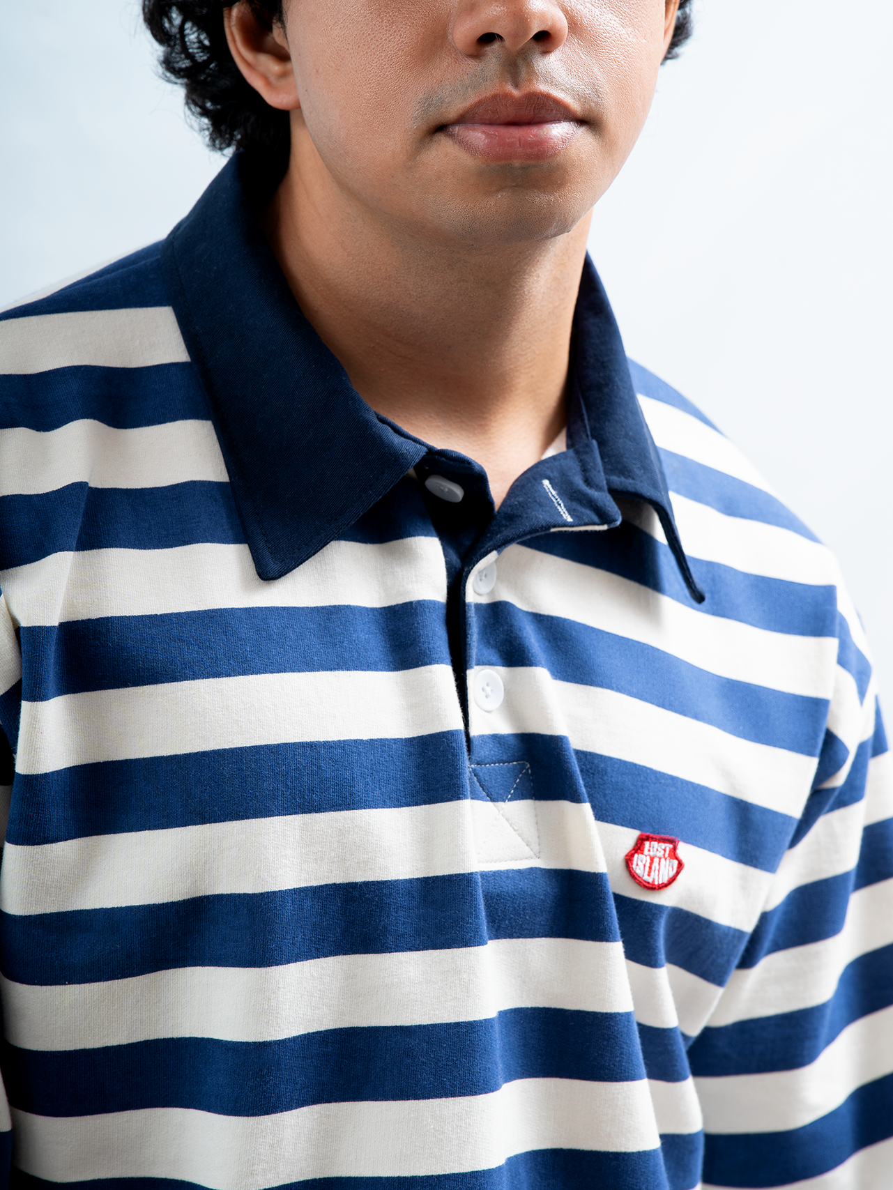Rugby Patch Longsleeve - Off White/Ink