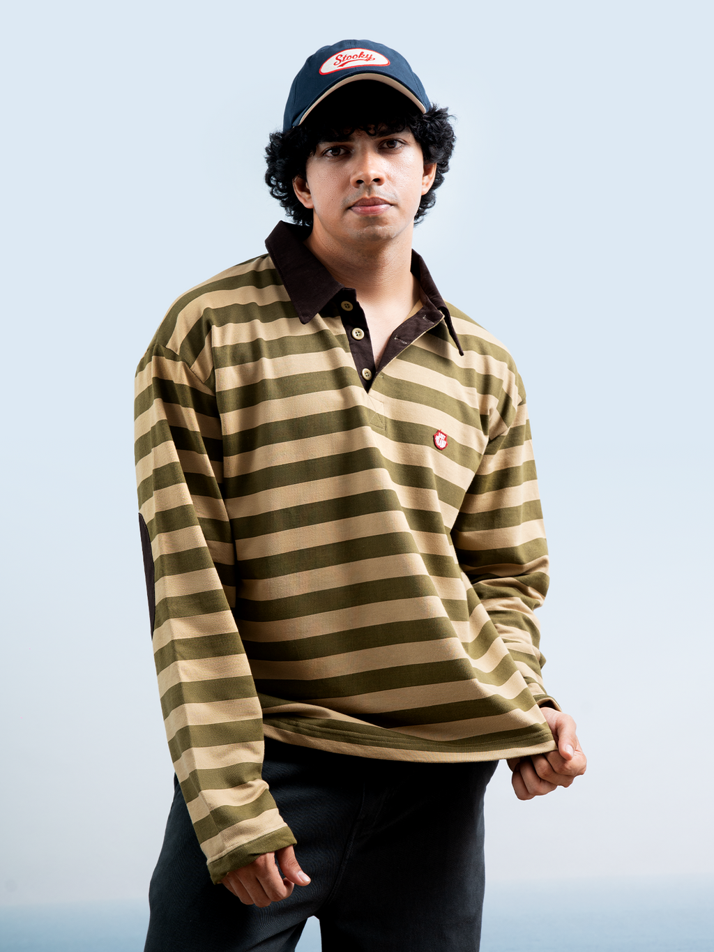Rugby Patch Longsleeve - Sand/Olive