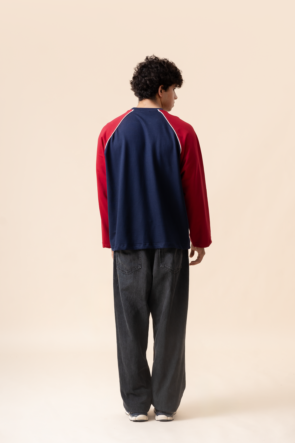 Earth Acne Raglan - Navy/Maroon