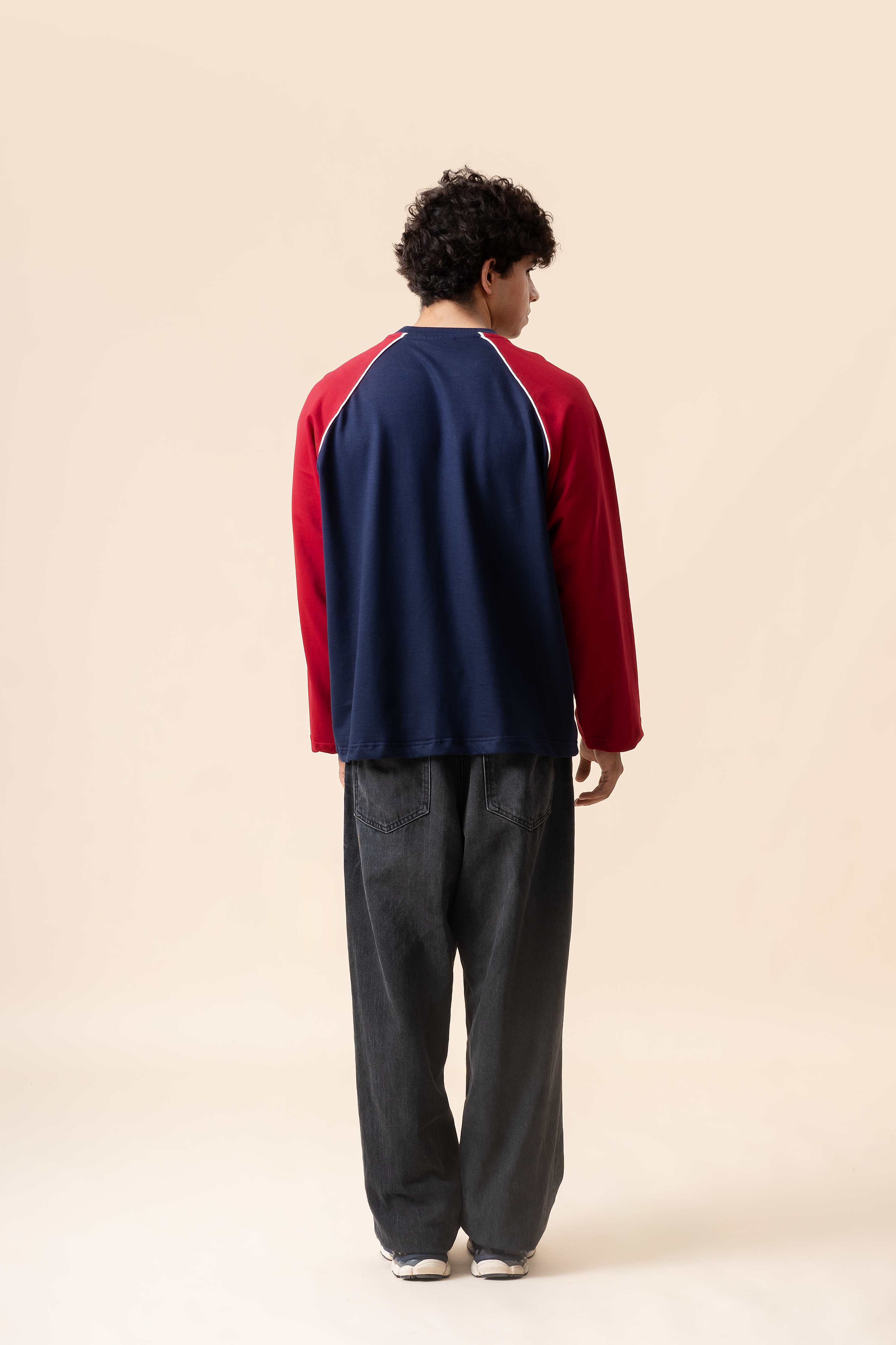 Earth Acne Raglan - Navy/Maroon