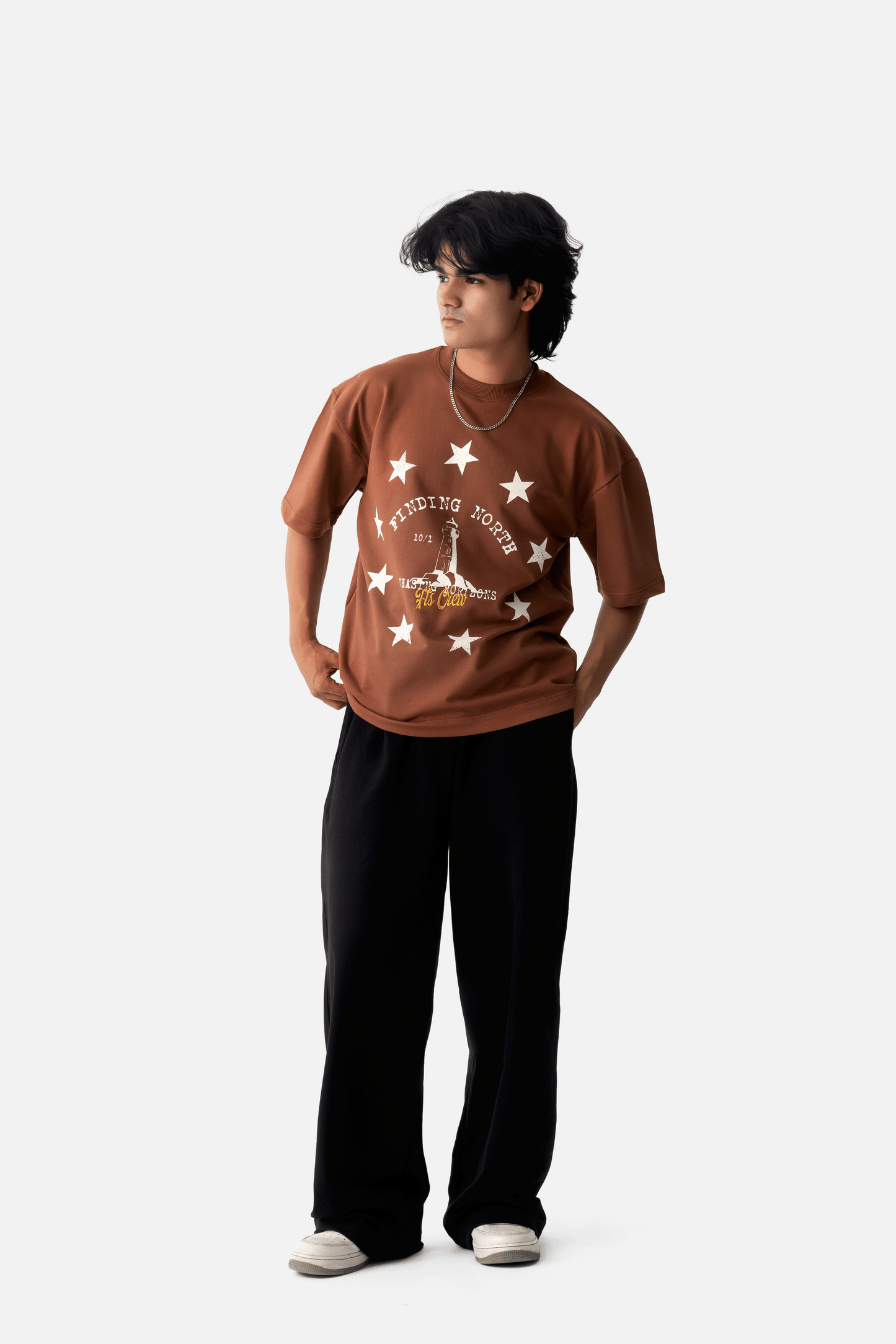 Lighthouse Legacy Tee - Rust Brown