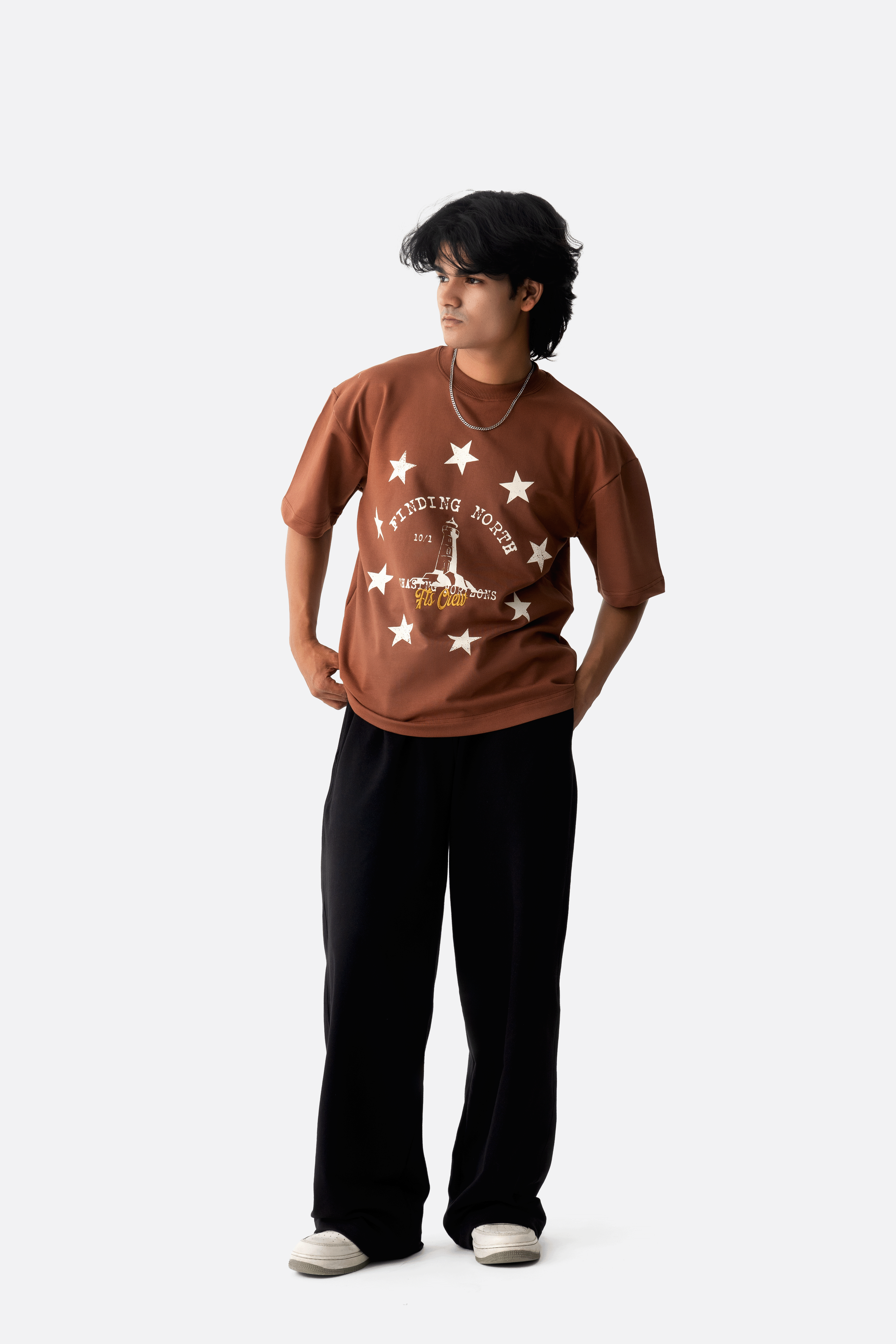 Lighthouse Legacy Tee - Rust Brown