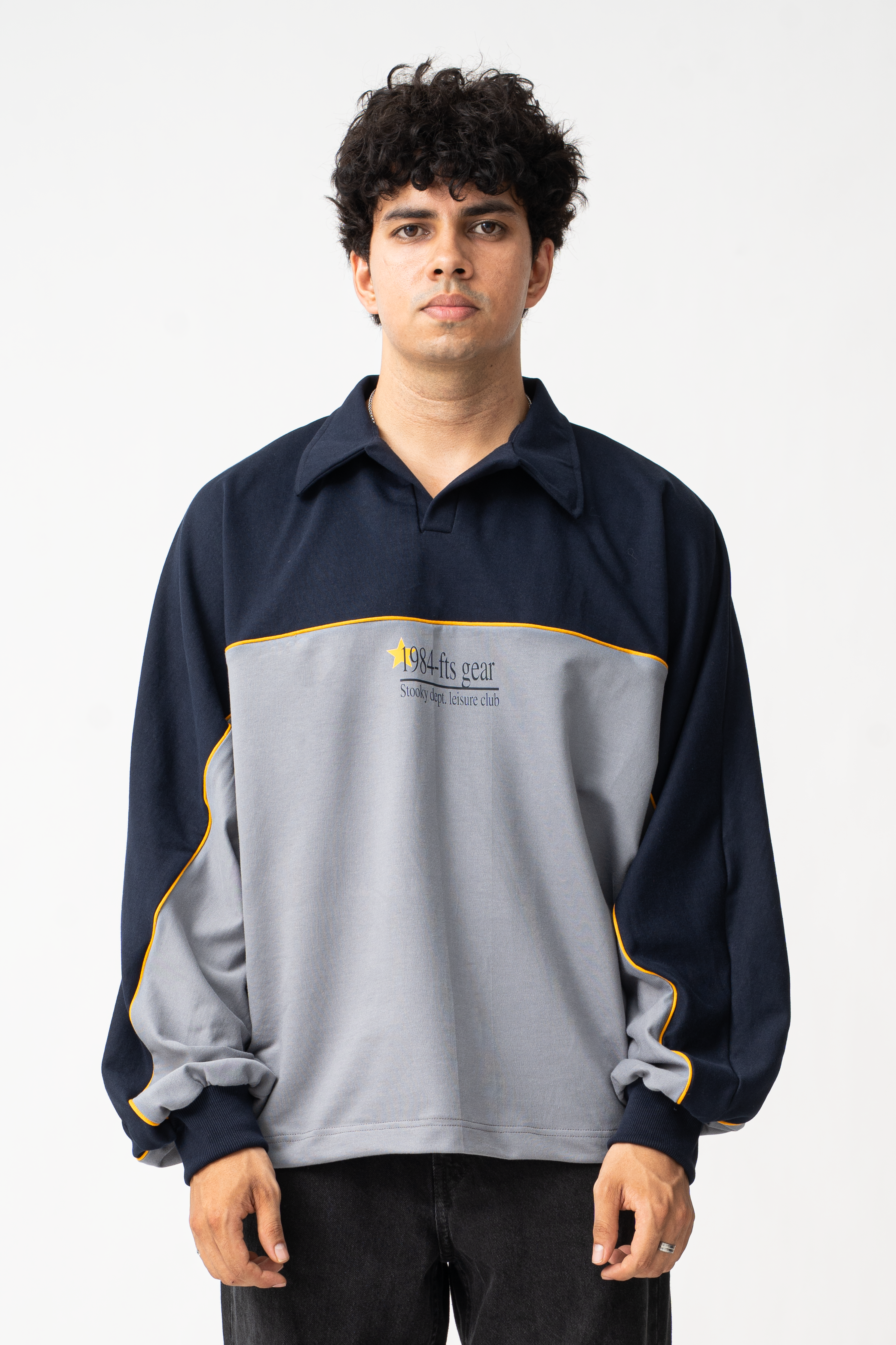 Heritage Polo - Grey/Navy