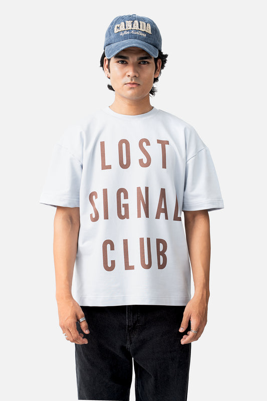 Lost Signal Club T-Shirt- Pale Blue