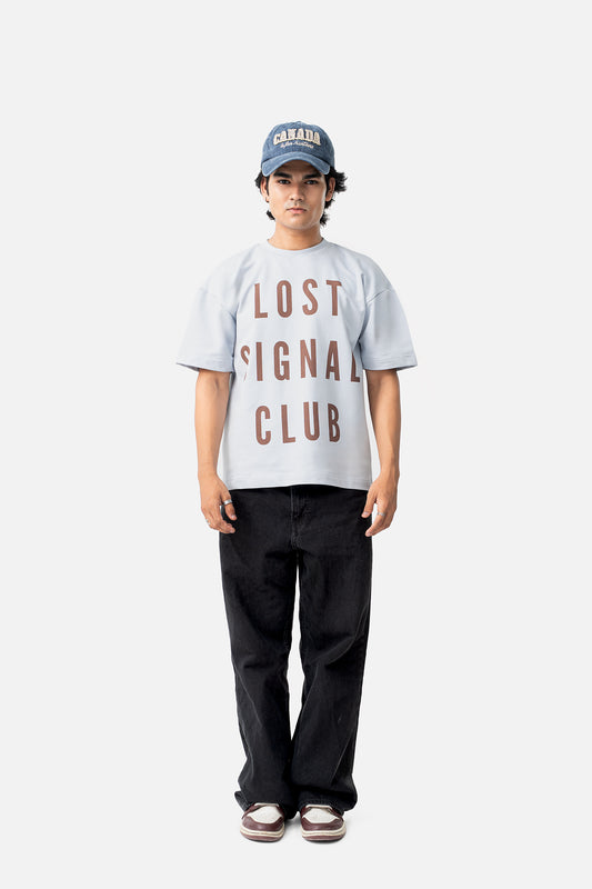 Lost Signal Club T-Shirt- Pale Blue